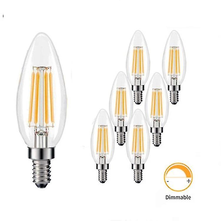 6pcs E14 Led Bulbs Nostalgic Incandescent Lamp Warm White Retro Decorative ment