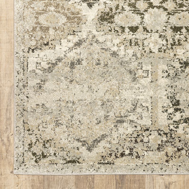 StyleHaven Franklin Distressed Panel Lattice Area Rug