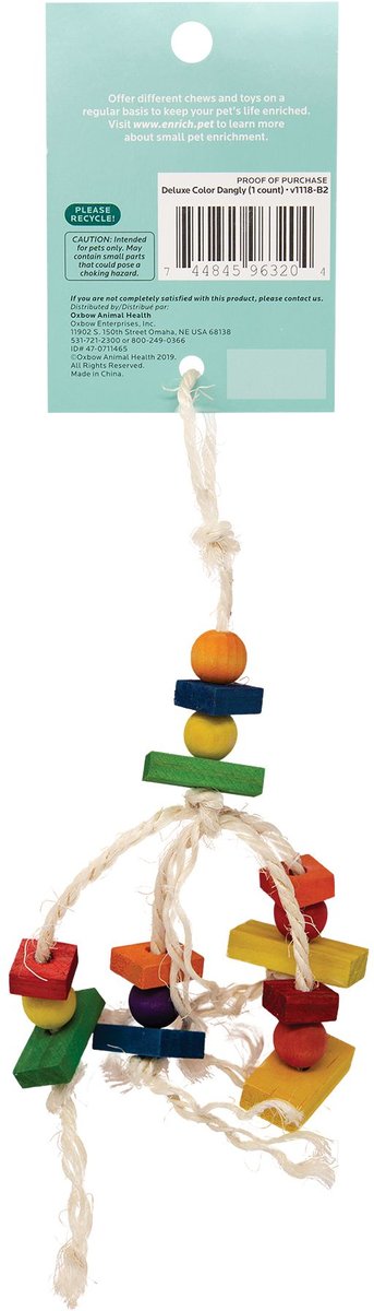 Oxbow Enriched Life Deluxe Color Dangly Small Animal Toy