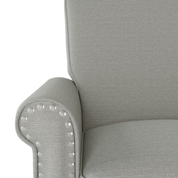 Copper Grove Herve Dove Grey Linen Arm Chair