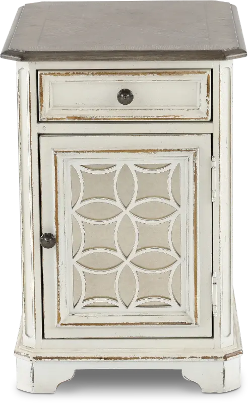 Magnolia Manor Antique White Side Table