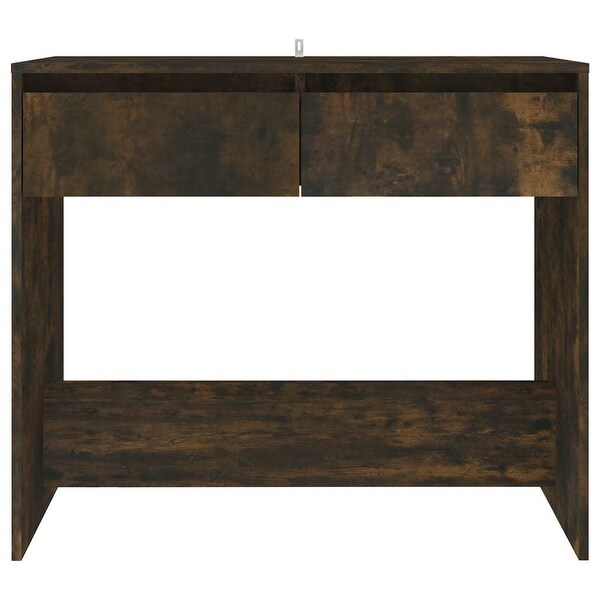 Console Table Smoked Oak 35