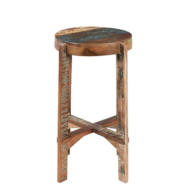 Bengal reclaimed wood bar stool - 30