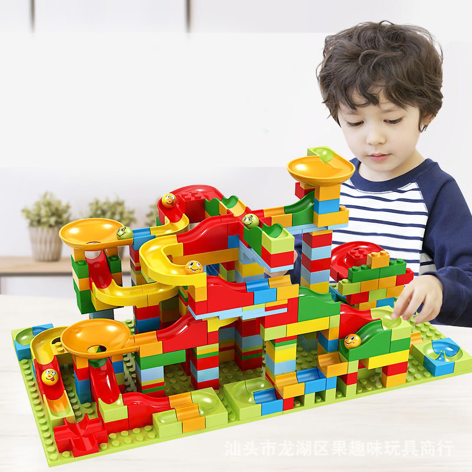 Kids Building Blocks Toy Colorful Educational Intellectual Development DIY Building Blocks 1102‑168 Small Grain Slideway Colour Box