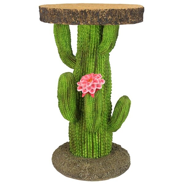 Design Toscano Saguaro Cactus Arizona Desert Sculptural Table，Full Color