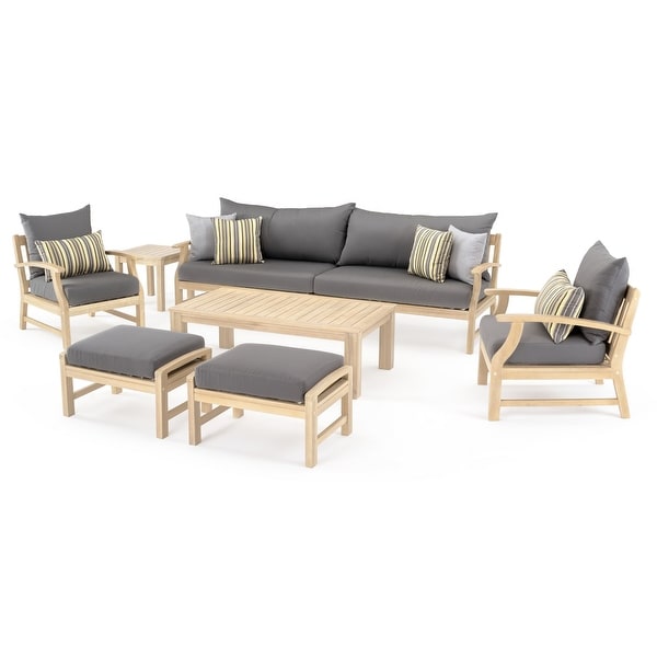 Kooper 8 Piece Sunbrella Outdoor Patio Sofa and Club Chair Set