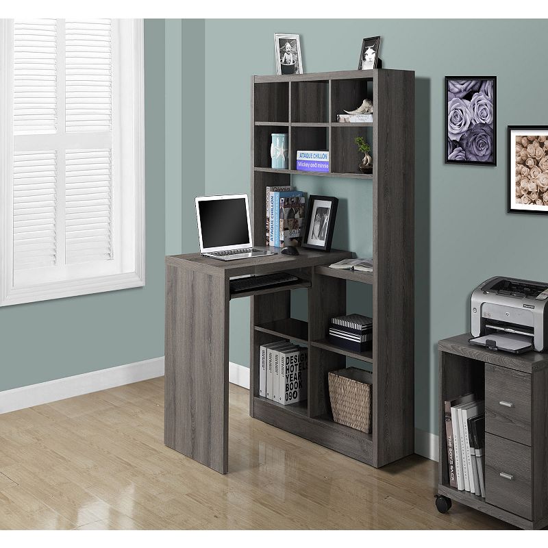 60 Iron Gray Contemporary Left or Right Corner Computer Desk