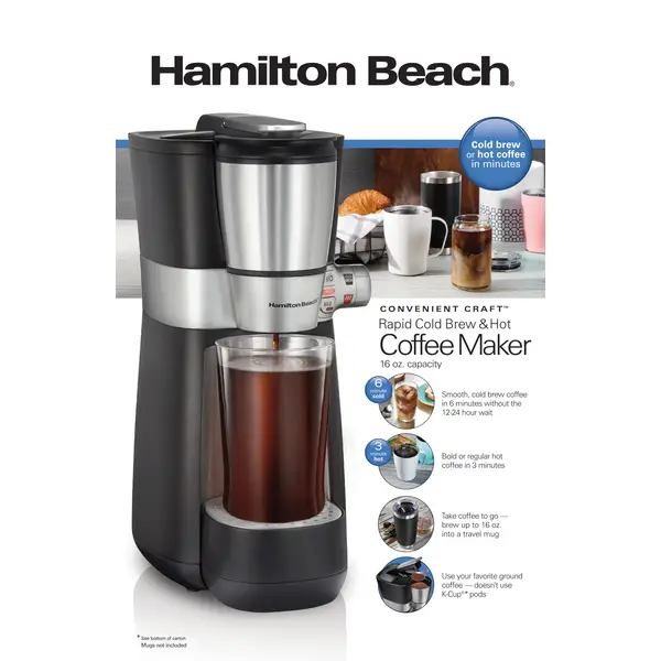 Hamilton Beach Convenient Craft Rapid Cold Brew and Hot Coffee Maker