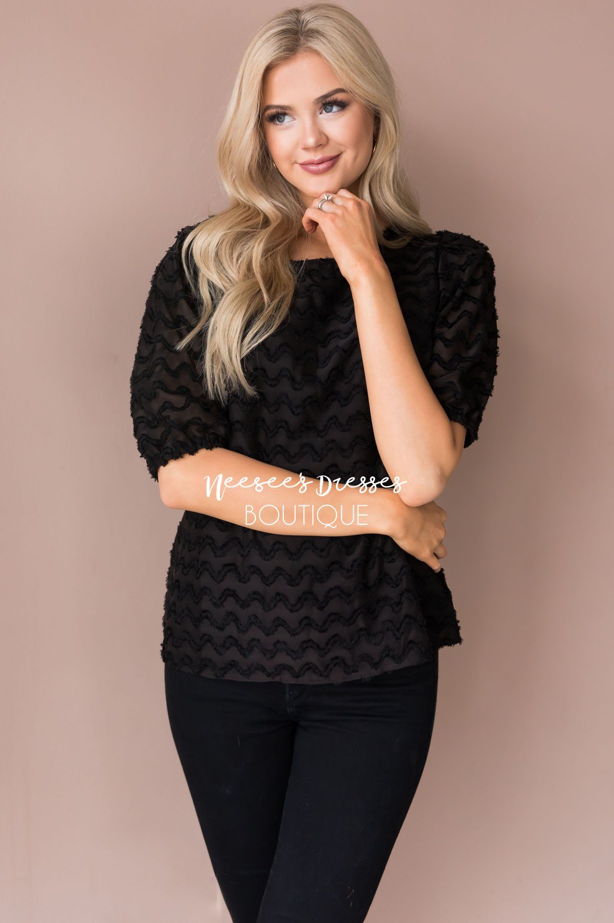 Brighter Days Textured Blouse