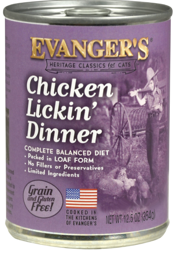 Evanger's Heritage Classic Chicken Lickin' Dinner Wet Cat Food - 12.5