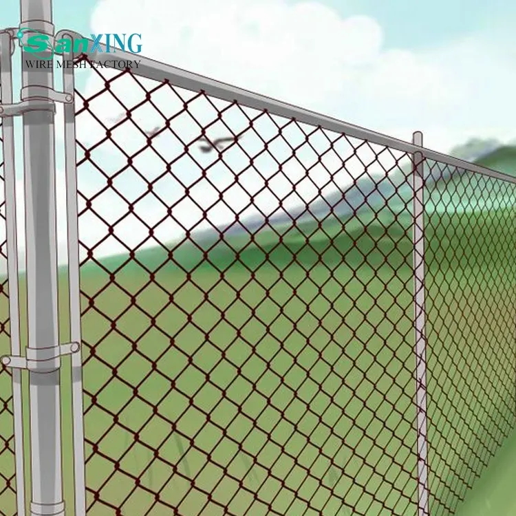 Professional factory supply good price galvanized chain link fence