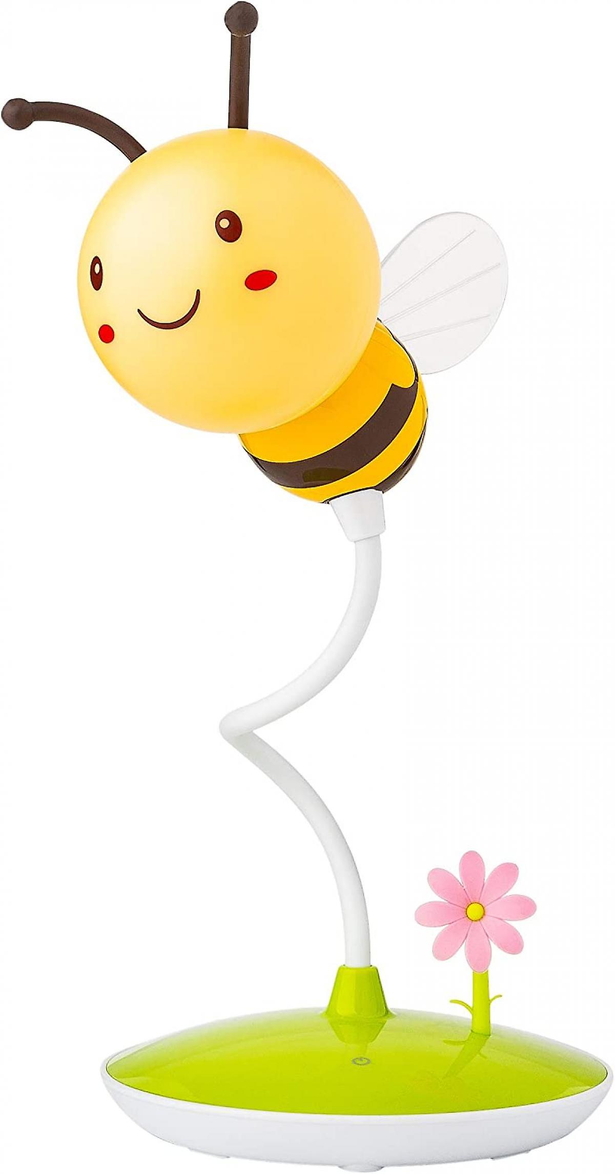 Bee Led Night Light Portable Touch Light Cute Bumblebee Flexible Dimmable Sensor Usb Rechargeable Childrens Baby Bedrooms Office Gift