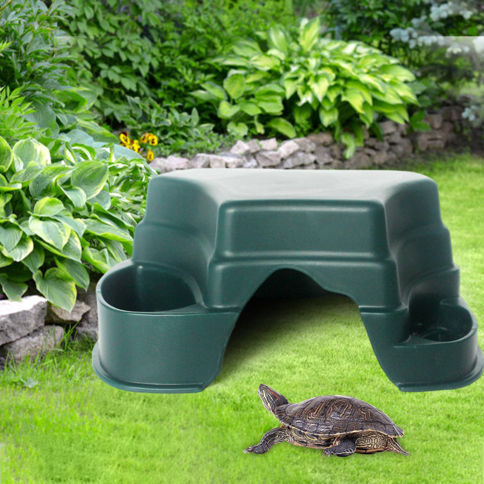 Reptile Hide with Basin Landscape Green