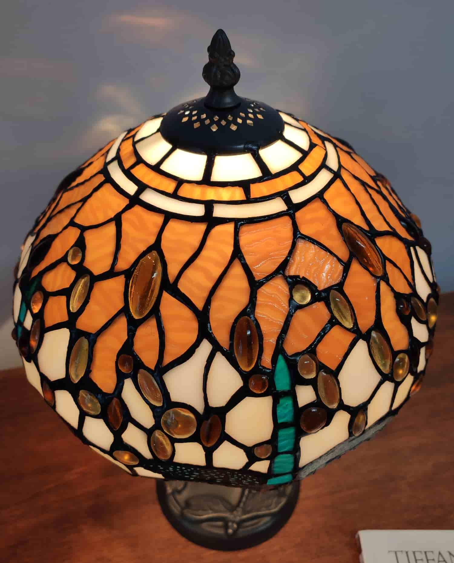  Lampshade with Golden Dragonflies, 25cm