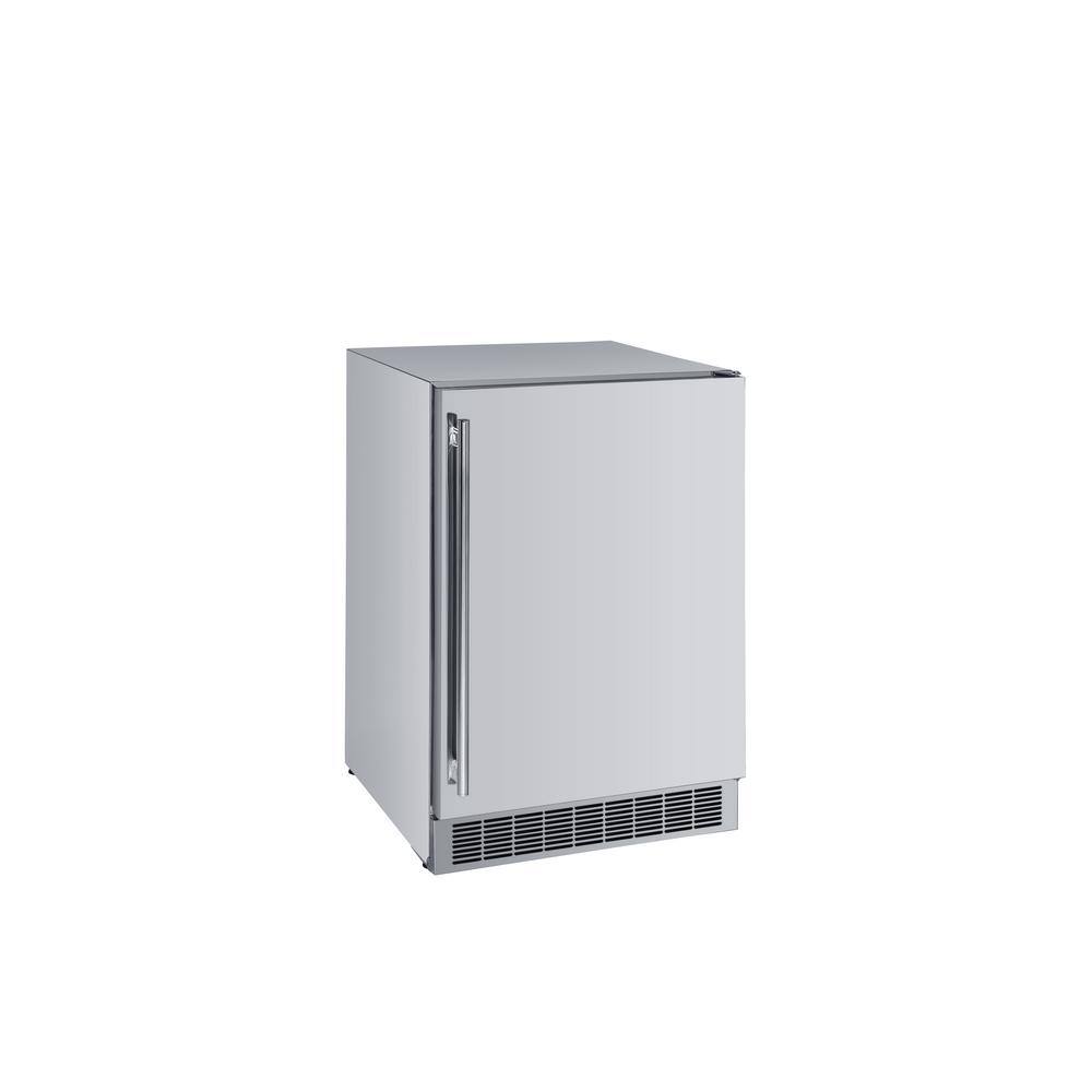 Maxx Ice 24 in. W 5.2 cu. ft. Outdoor Undercounter Compact Refrigerator Cooler in Stainless Steel MCR5U-OHC