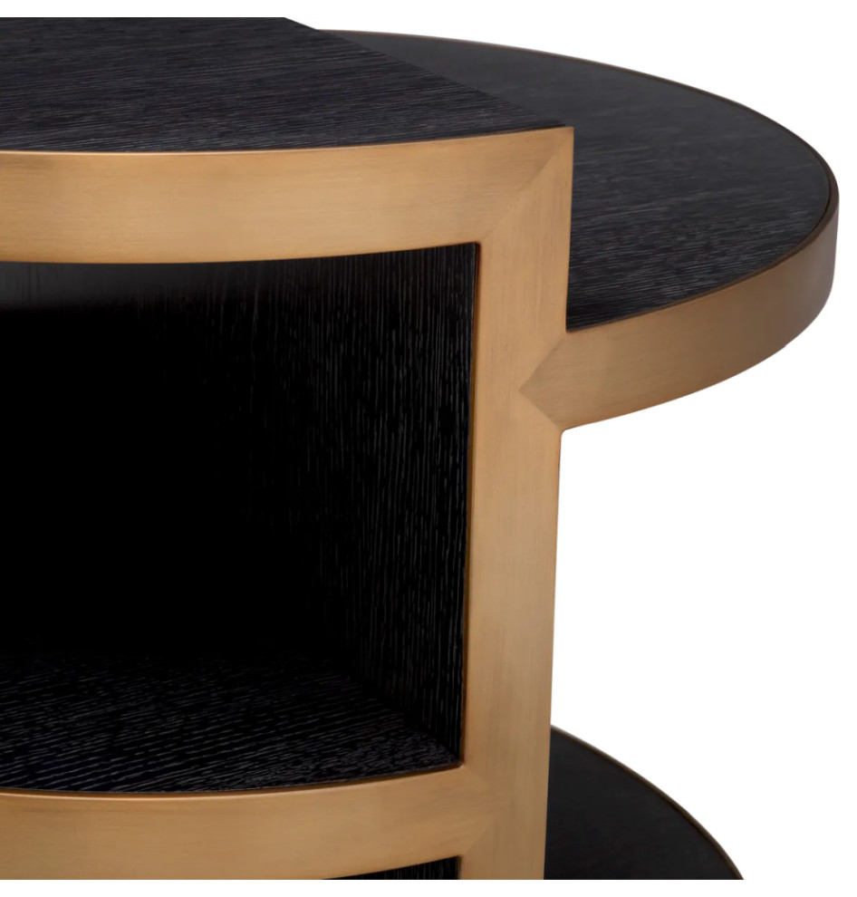 Black Oak Modern Side Table  Eichholtz Nilo   Contemporary   Side Tables And End Tables   by Oroa   Distinctive Furniture  Houzz