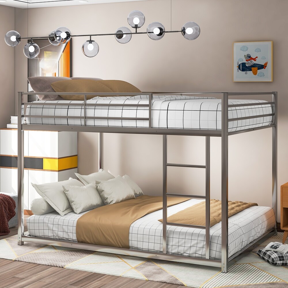 Metal Bunk Bed with Ladder