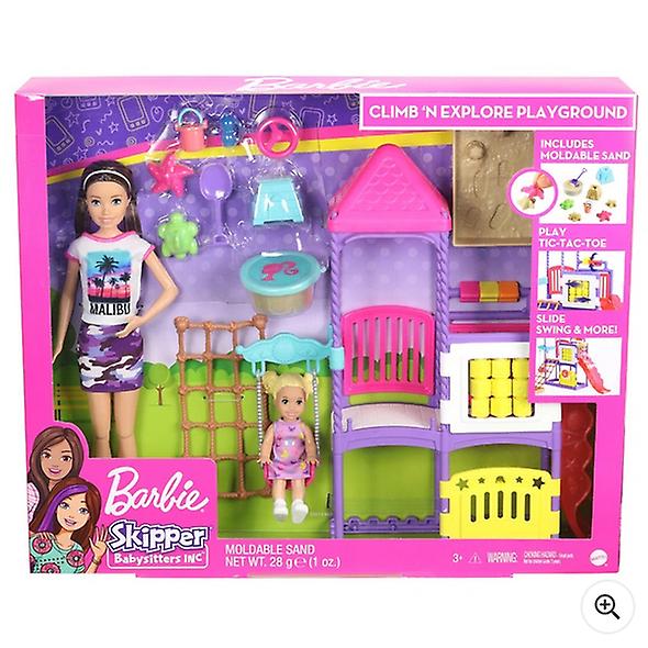 Barbie skipper babysitters inc climb 'n' explore playground dolls and playset