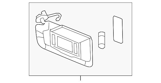 Genuine OE GM Sun-Visor - 84126666