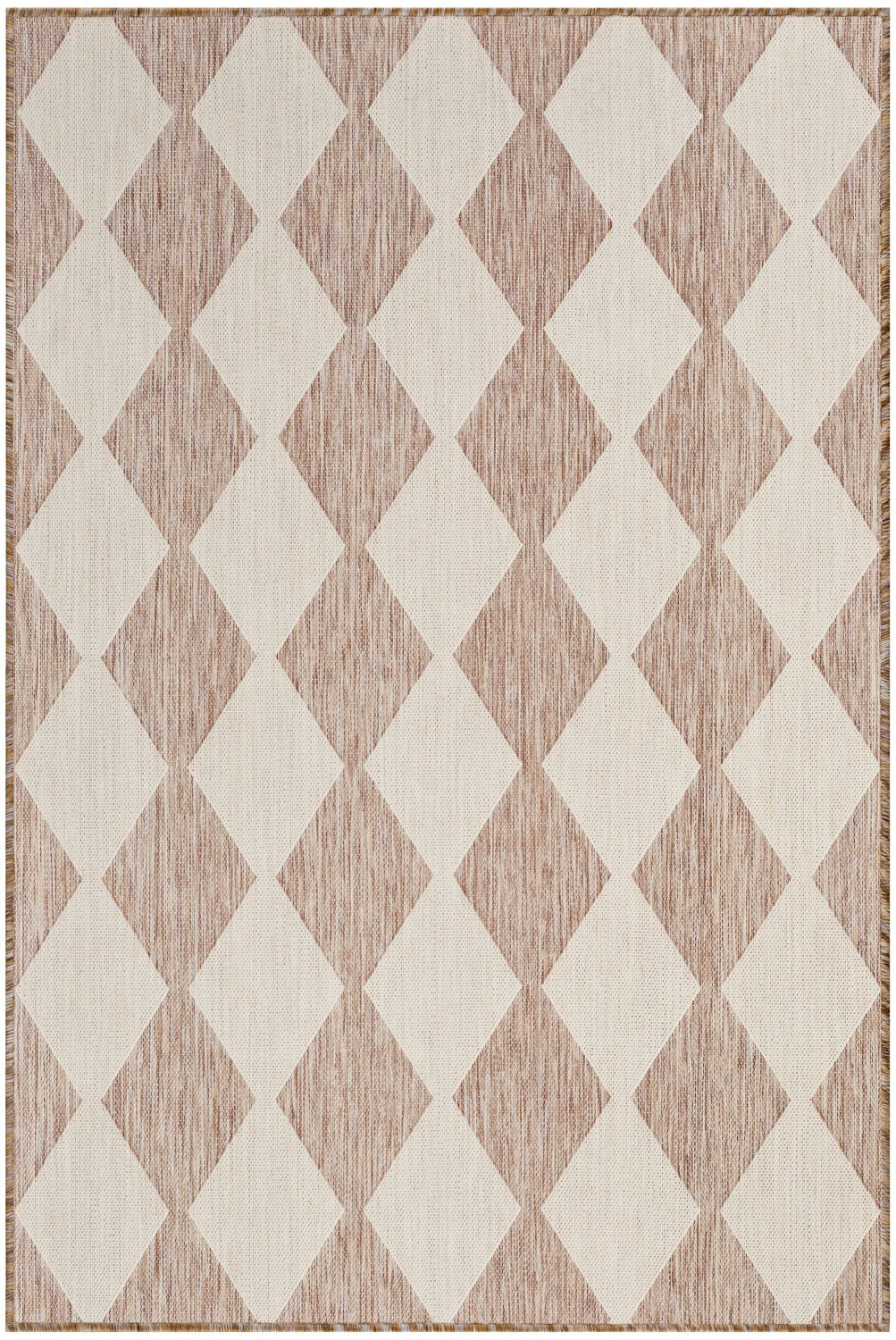 Positano Indoor/Outdoor Beige Geometric Rug