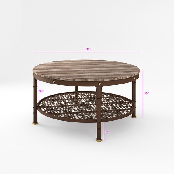 Davee 36 inches Round Coffee Table - 36*36*18 inches