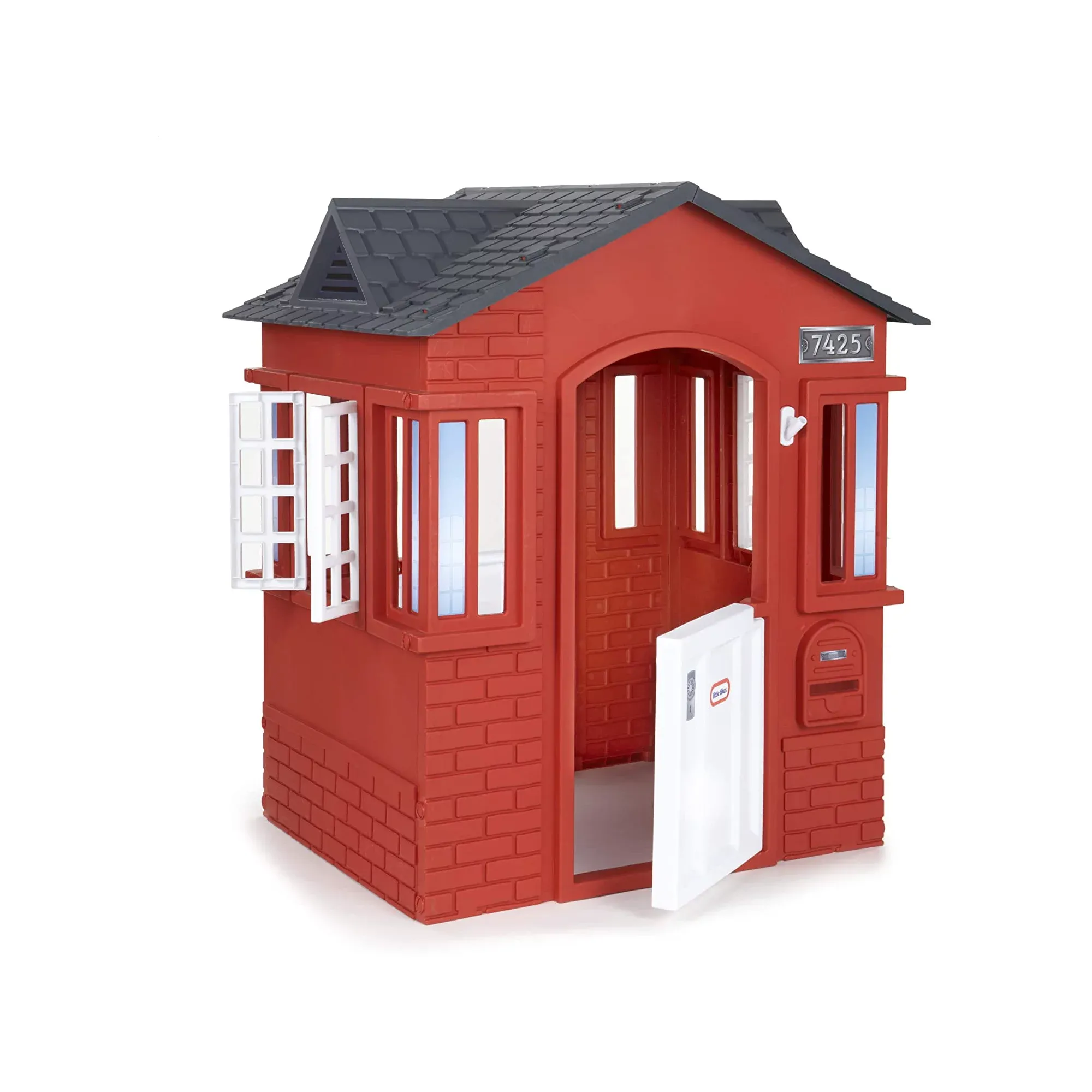 Little Tikes Cape Cottage Playhouse with Working Doors， Windows， and Shutters - Red