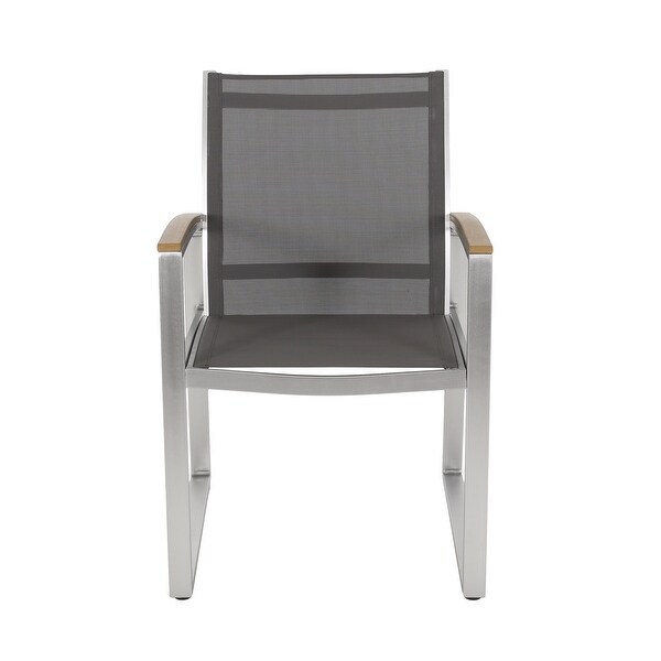 Glasgow Outdoor 2 Seater Aluminum and Mesh Chat Set by Christopher Knight Home