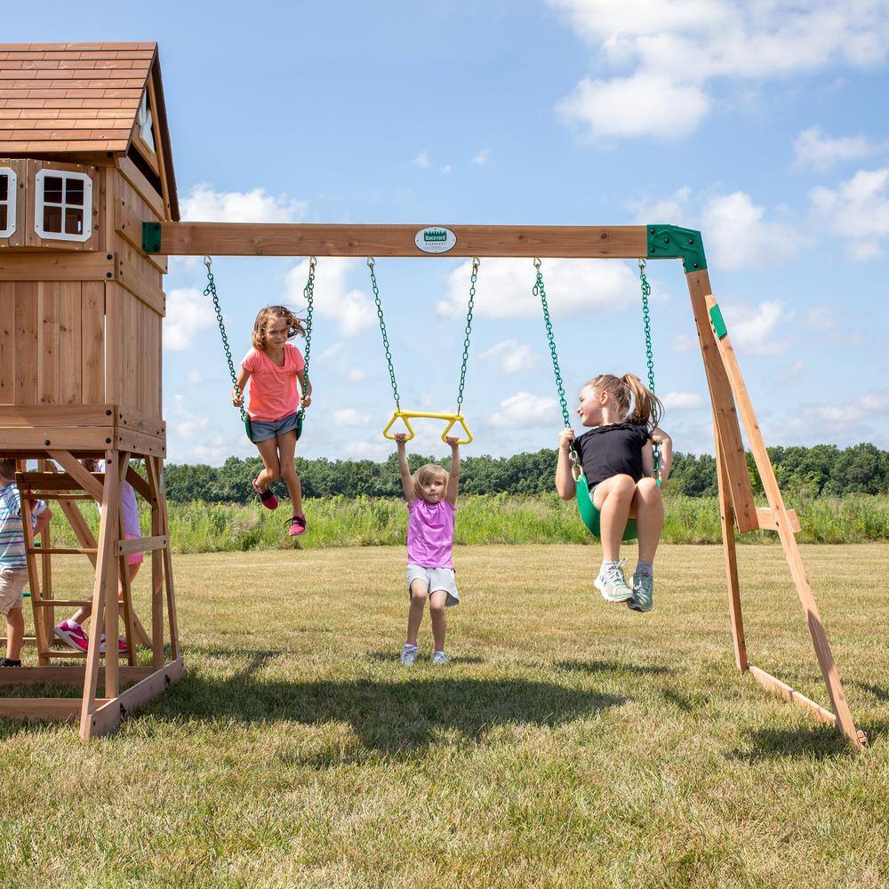 Backyard Discovery Montpelier All Cedar Swing Set 30211FCOM