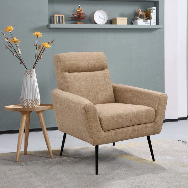 Upholstered Fabric Accent Chair