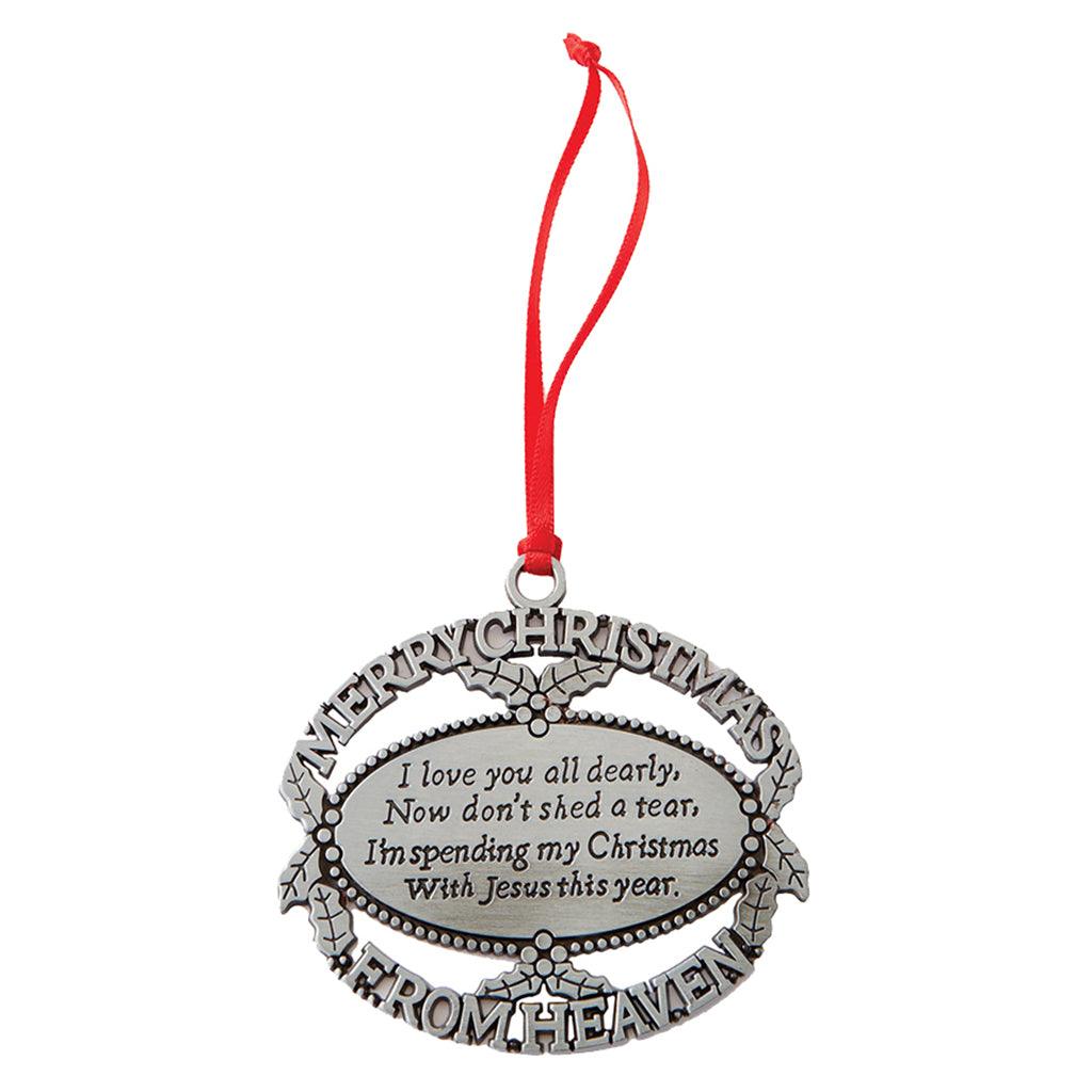 Merry Christmas from Heaven Ornament