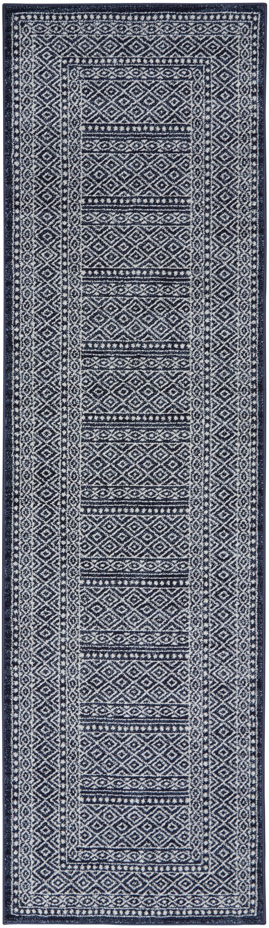 Palermo Navy/Grey Rug