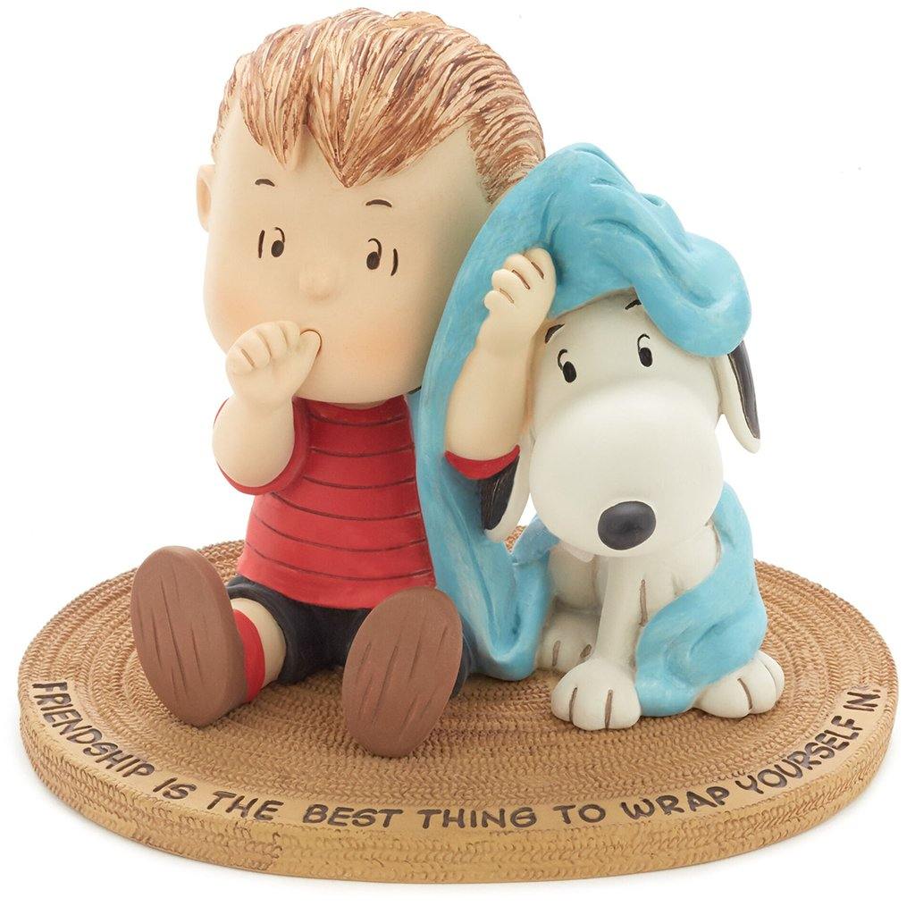 Hallmark  Peanuts® Linus and Snoopy Wrapped in Friendship Mini Figurine, 3.88