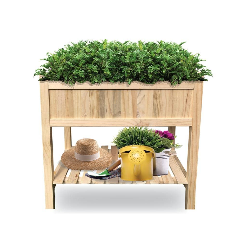 BACKYARD EXPRESSIONS PATIO · HOME · GARDEN 30 in. x 16 in. x 28 in. Wooden Raised Garden Bed 914895