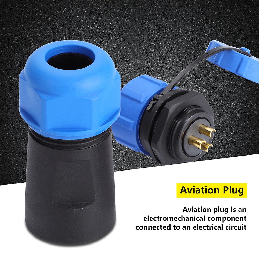 IP68 SP21 3Pin Waterproof Plastic Aviation Plug Socket Connector (3Pin)