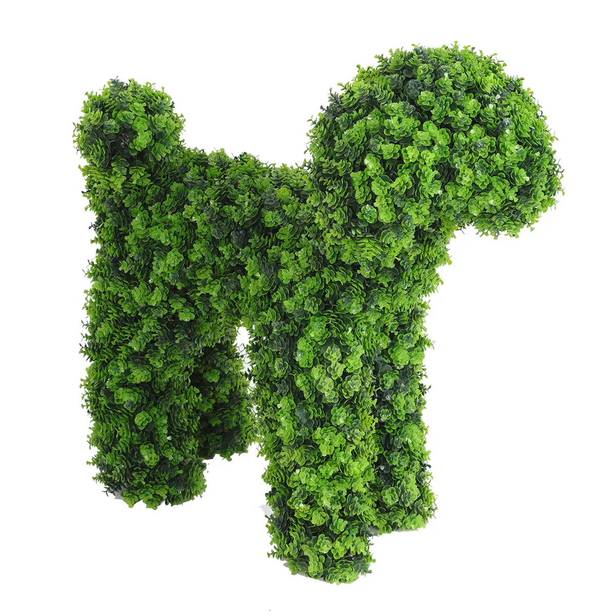 DW1 4 Garden Supplies 3D Green Ornament Plant Modeling Artificial Topiary Grass Animals for Outdoor Garden Decor