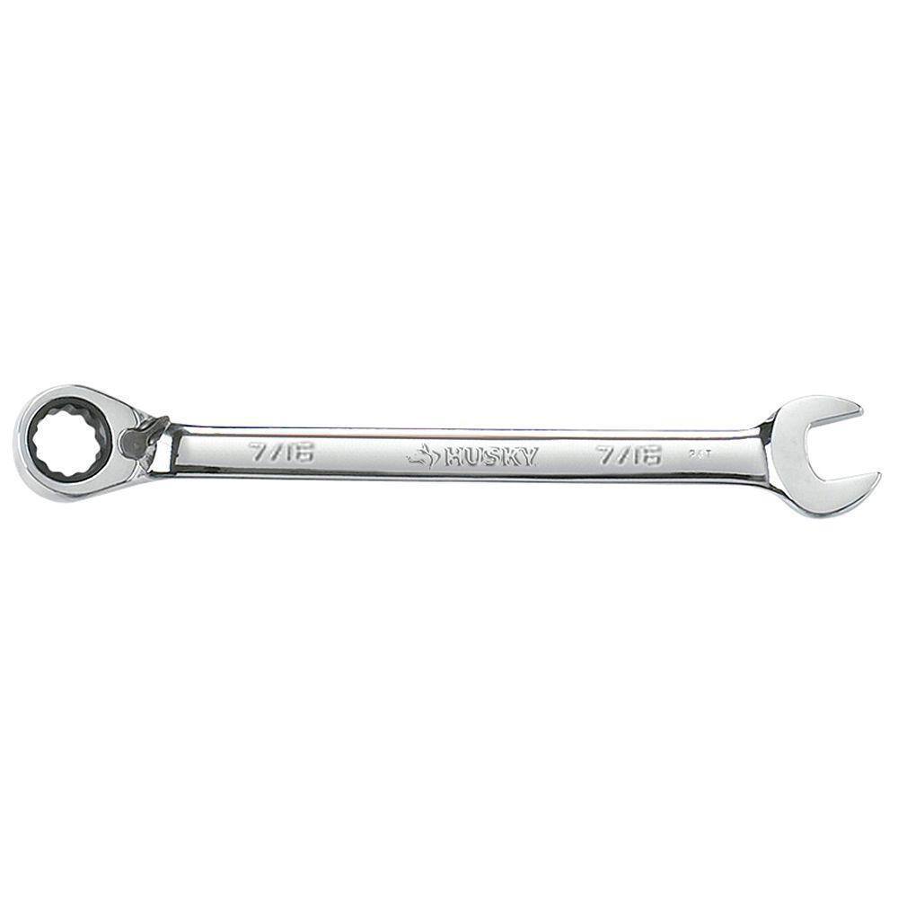 Husky 716 in. Reversible Ratcheting Combination Wrench HRRW716