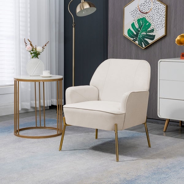 Upholstered Modern Arm Accent Chair