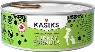 Kasiks Cage-Free Turkey Formula Grain-Free Canned Cat Food