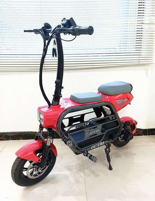 electric bicycle foldable light fashion ebike lithium battery 48v 500w mini cycle with two seats