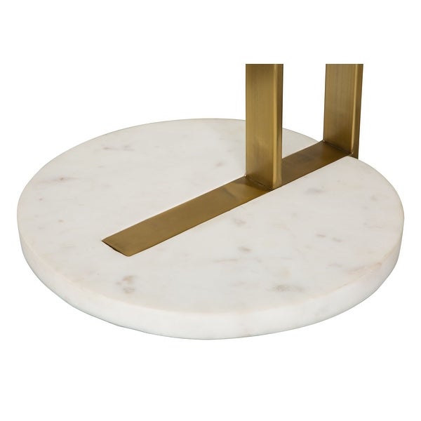 Zenith Marble Side Table Multicolor