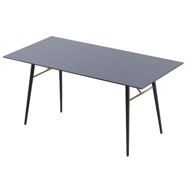 Williamspace Ceramic Dining Table with Marble Pattern