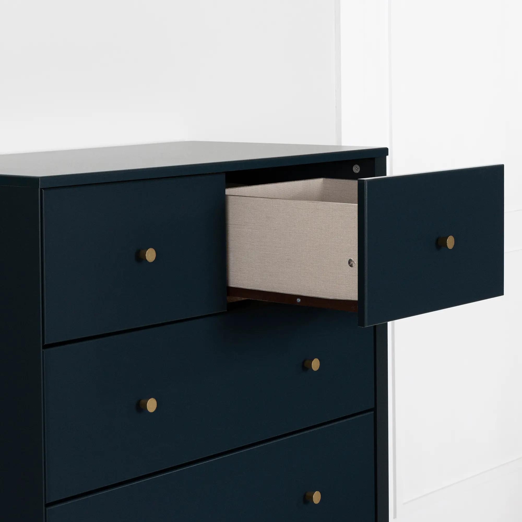 Dylane Navy Blue 5-Drawer Chest of Drawers - South Shore