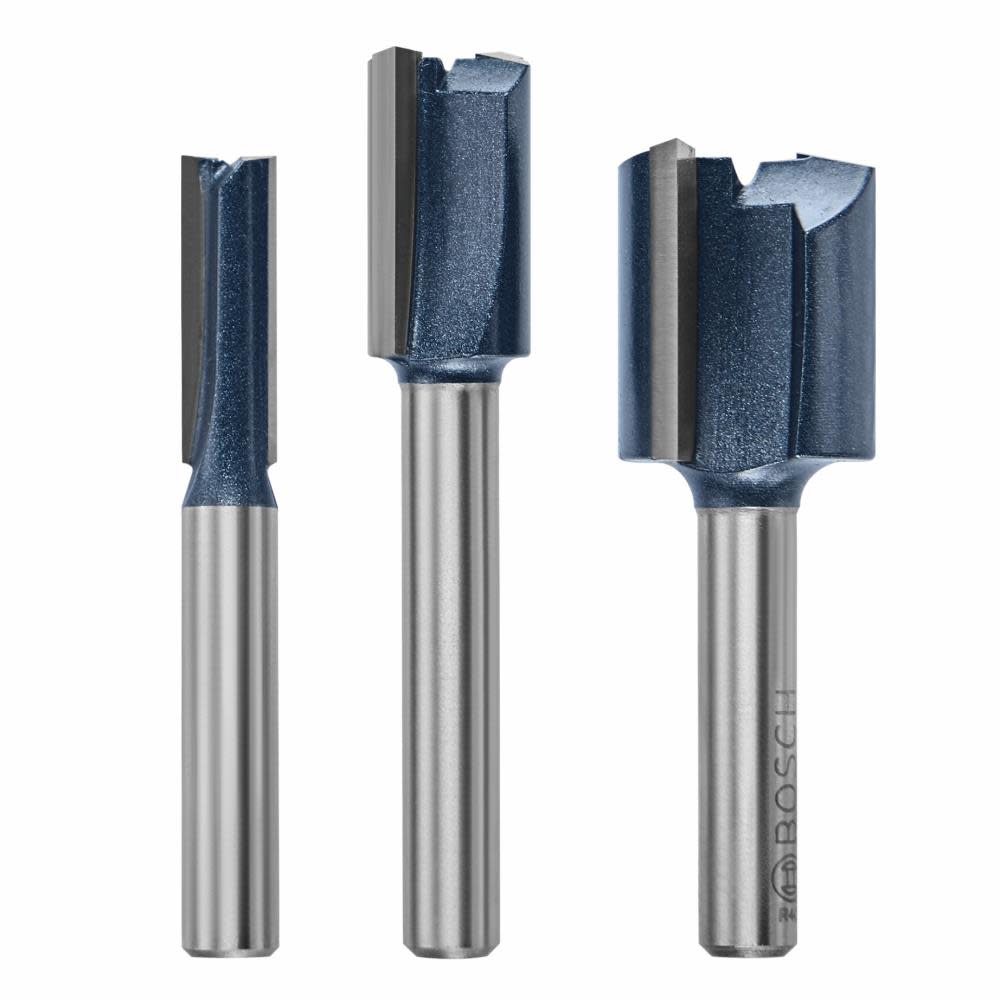 Bosch Carbide Tipped Plywood Mortising Router Bit Set 3pc RBS023XW from Bosch