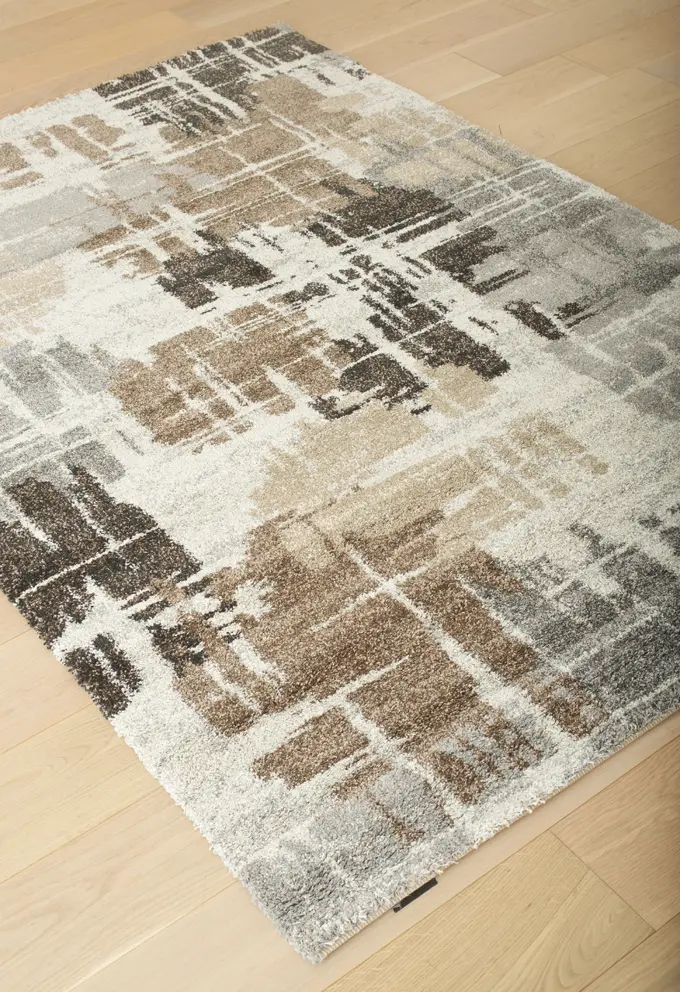 Granada 5 x 8 Brown， Ivory， and Gray Area Rug