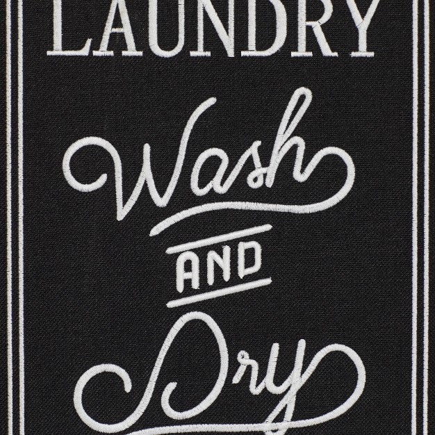 Farmhouse Linen Laundry Sign Wall Decor Set Of 2 Black Olivia amp May