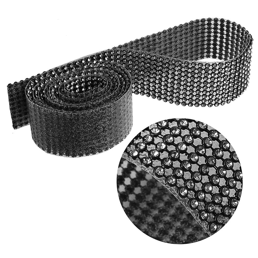 3mm Diy 10 Rows Imitation Diamond Mesh Wrap Roll Crystal Rhinestones Ribbon Decor (#05)