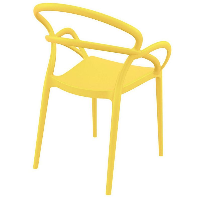 33 Yellow Outdoor Patio Round Dining Arm Chair