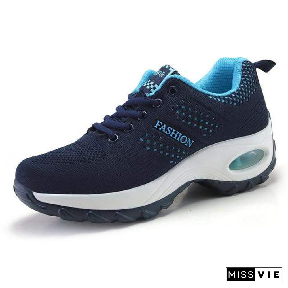 Women Platform Shoes Breathable Lightweight Sneakers For Cushion Woman