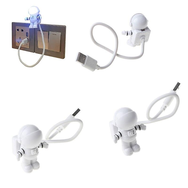 Creative Spaceman Astronaut Led Flexible Usb Light Night Light For Kids Toy Laptop Pc Notebook Toys For Children For Sleep Well