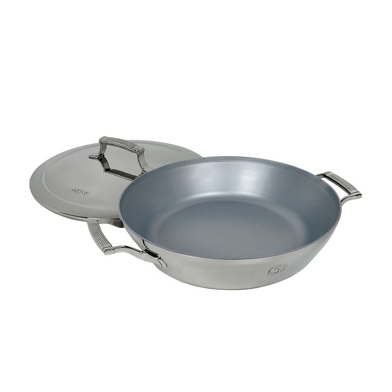 Saveur Selects Voyage Triply 12-in. Nonstick Everyday Pan with Lid